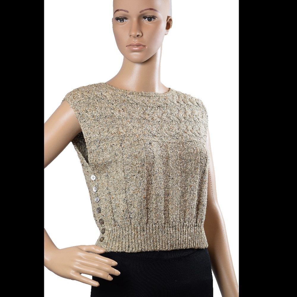 Liz Claiborne Petites Vest Petite Small  Multi color